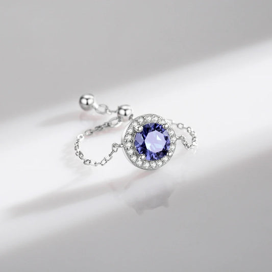 Sapphire Halo Ring